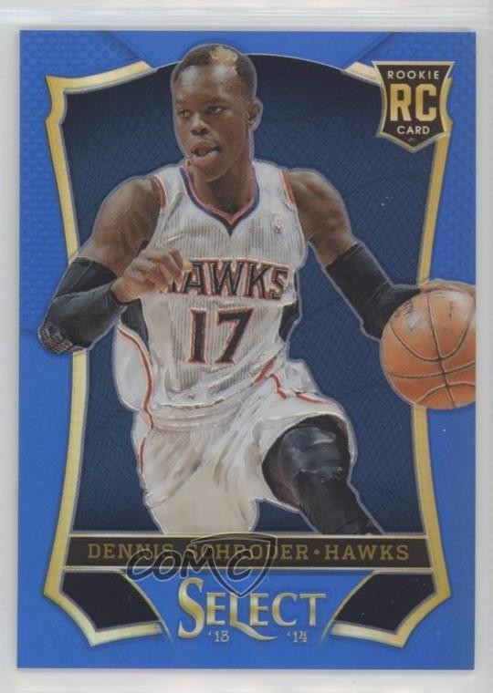 2013-14 Panini Select Blue Prizm 21/49 Dennis Schroder #164 1u6