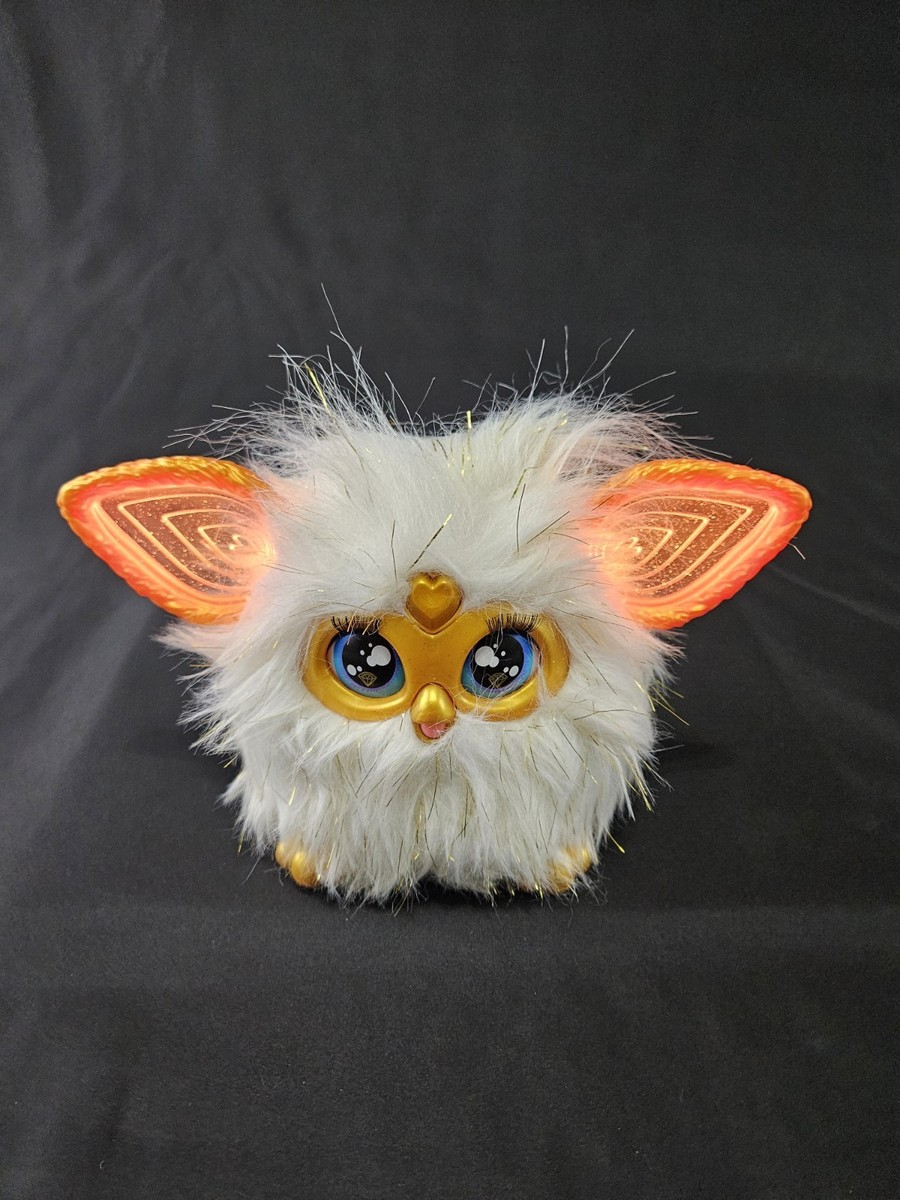 ひ*】様 身代わり幻獣 ぬいぐるみ版 ぷろとたいぷ2 FURBY Gold Glam Interactive Plush Toy 6” Ages 6+ Hasbro Works Used