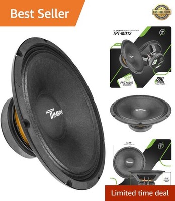 TPT-MD12 12-Inch Midbass Loudspeaker: 800 Watts Powerful Bass for Pro Car Audio