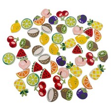 50 Pieces Mini Fruit Iron On Patches,Cute Iron On Patches,Embroidery Patche f...