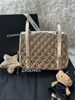 CHANEL Patent Gold Star Backpack Bag for Women | eBay display picture 2
