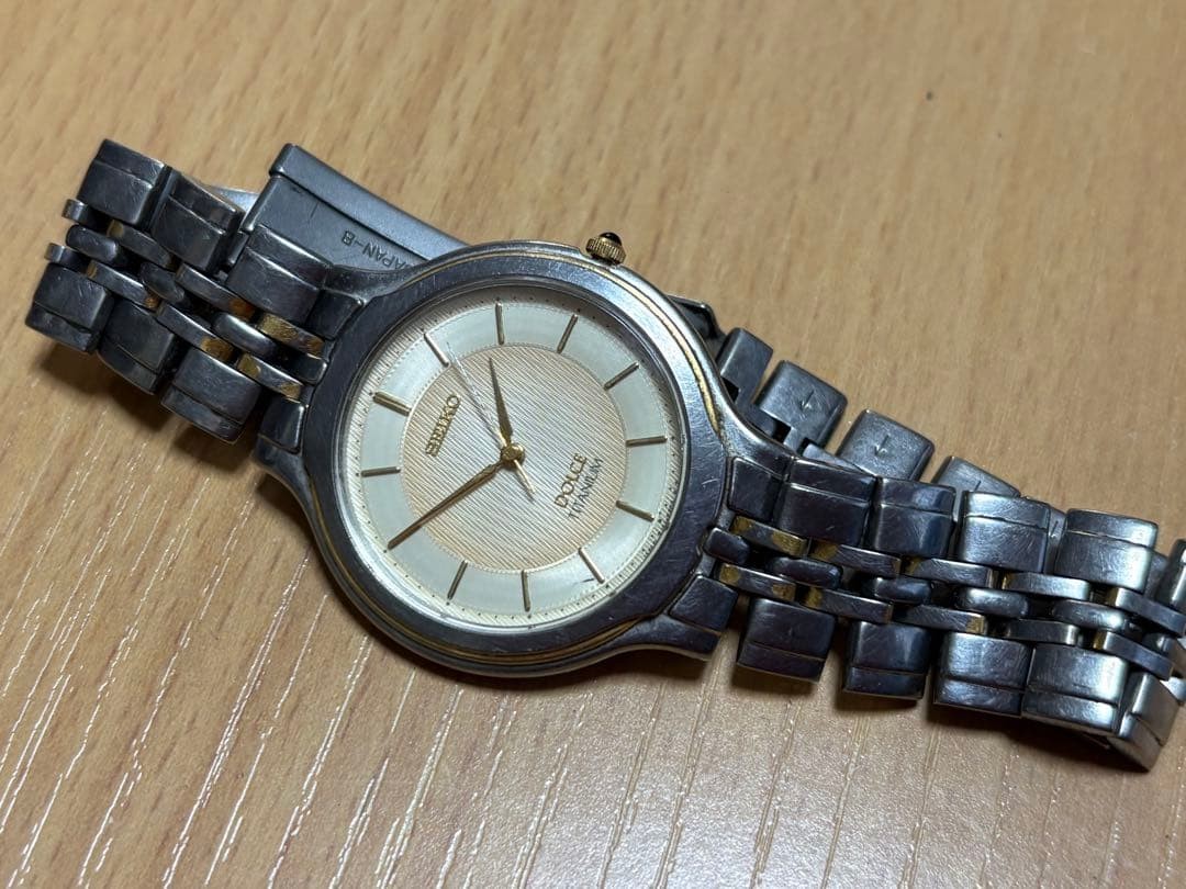 Seiko Dolce Titanium 8J41-6120 SACM043 cal.8J41A Round Dial Silver