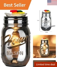 Compact 15W Black Wax Melter - Fragrance Warmer with Night Light Function