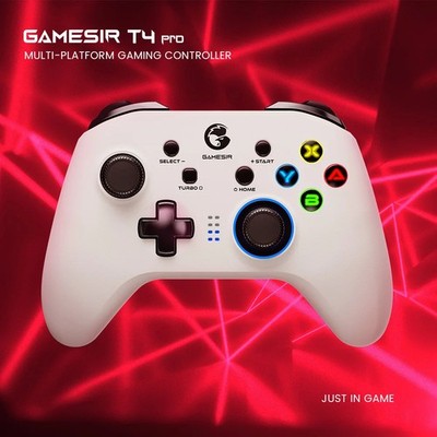 GameSir T4 Pro White Bluetooth Gaming Controller 2.4G Wireless for Switch/PC/iOS