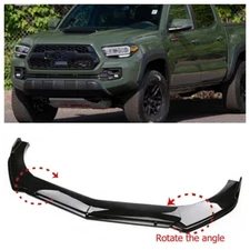 Lower Front Bumper Lip Spoiler Splitter Body Kit Black For Toyota tacoma