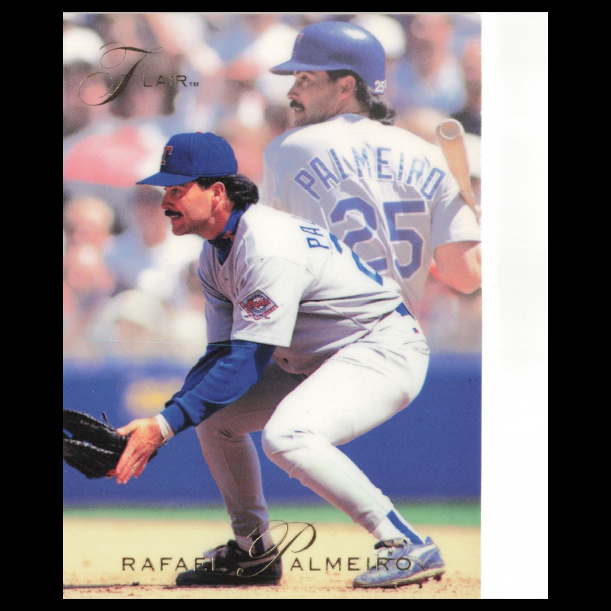 Rafael Palmeiro #283 1993 Flair Texas Rangers Baseball Card MLB NM