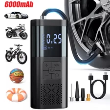 150 PSI Portable Air Compressor Tire Inflator Fits Car Moto Bike Tires Air Pump