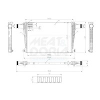 LadeluftküHler FüR Audi Q7 4MB Van Q8 4MN VW Touareg 17-19 4M0145805J