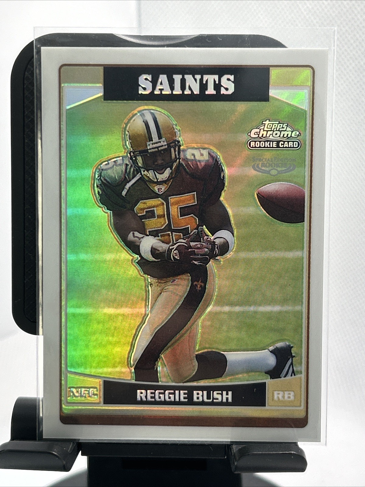2006 Topps Chrome REGGIE BUSH #221 Refractor RC #221 ROOKIE CARD  Saints