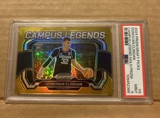 2024 Panini Prizm Draft Picks #9 Donovan Clingan Campus Legends Gold /10 PSA 9