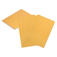 10pcs Metal Business Cards Blanks 3.4x2.1x0.01 Inch Laser Engraving Gold