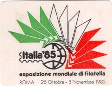 Francobollo Poster, Italia, Esposizione Francobolli, Roma, 1985, MNH
