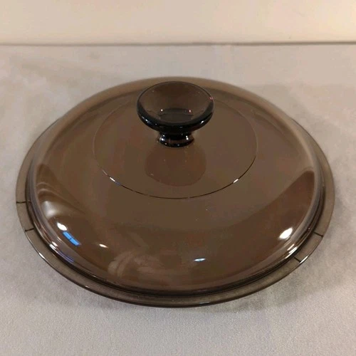 Vintage Pyrex Vision Corning Amber Glass Lid Only V2 5C for 2.5 L Sauce Pan