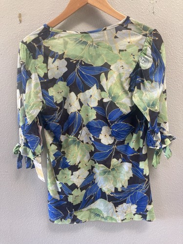 Y2K Sweet Pea by Stacy Frati Mesh Top Sz 1X Blue Green Semi Sheer TAGS - Bild 5 von 12
