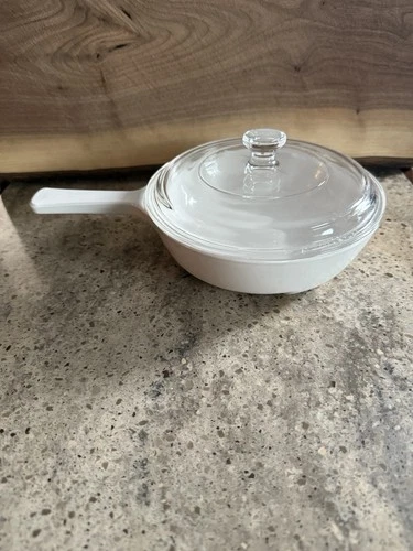 Vintage Corning Ware MW-83-B Microwave Browning Dish Pyrex Lid P-83-C  USA