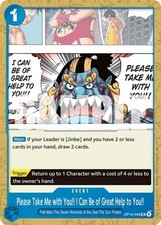 Please Take Me with You!! I Can Be of Great Help to You!! OP14-059 The Azure ...