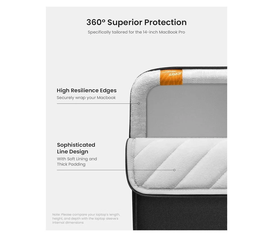 Tomtac Zippered Laptop/Tablet Sleeve - Image 4 of 4