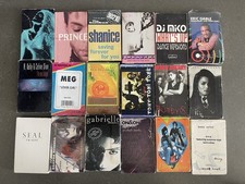 18 Alt/ Dance/ Compilation singles cassette tape lot- Free Shipping