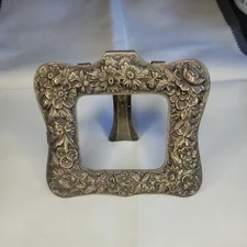 Vintage Sterling Silver S. Kirk & Son Repousse Photo Frame 3.5" x  3 3/8"
