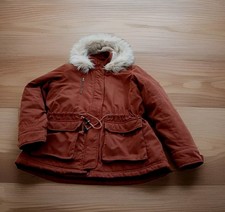 ONLY Anorak Jacke mit Kapuze Parka  Cognac/ Braun Gr. L 