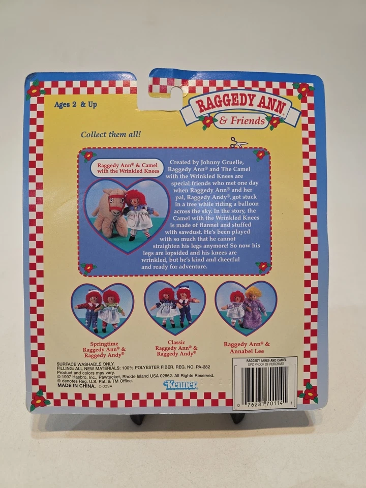 Vintage 90's Kenner Raggedy Ann & Friends Camel With The Wrinkled Knees Toy New - Image 2 of 2
