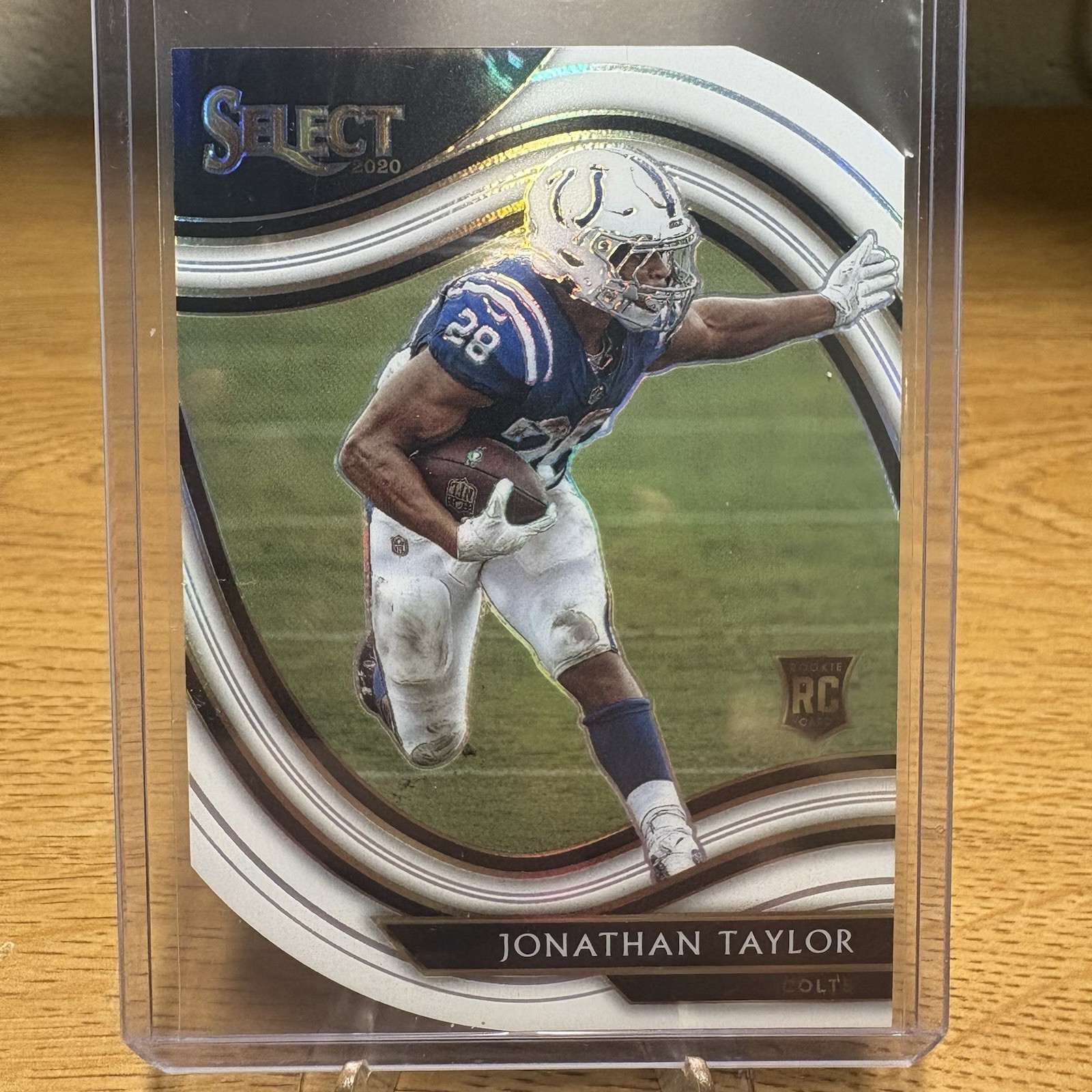 2020 Panini Select - Field Level Jonathan Taylor #353 White Prizm Die-Cut (RC)
