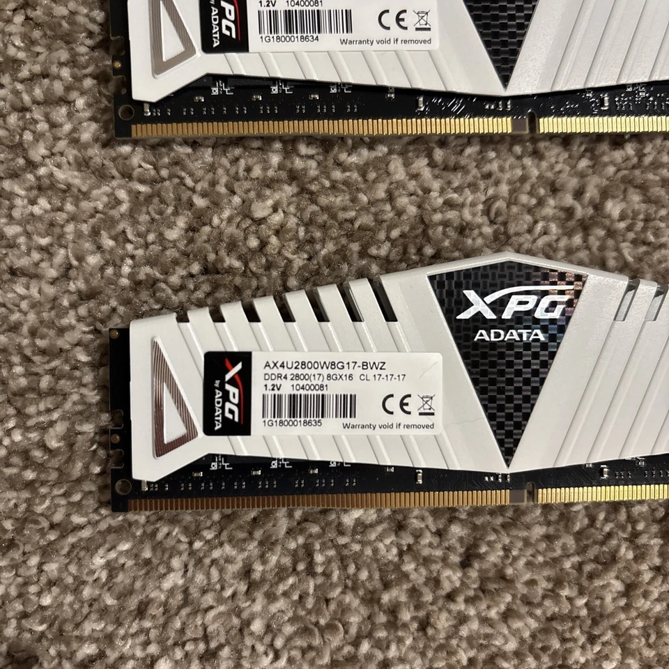 ADATA XPG 16GB Kit (2x8GB) DDR4 2800MHz Memory RAM AX4U2800W8G17-BWZ - Image 2 of 2