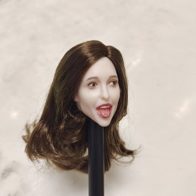 1/6 Female Surprised Expression Head Sculpture Model For 12'' Action Figure
