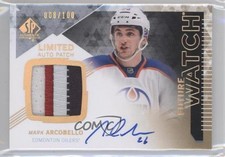 2013 SP Authentic Future Watch Limited 8/100 Mark Arcobello #285 Patch Auto q2p