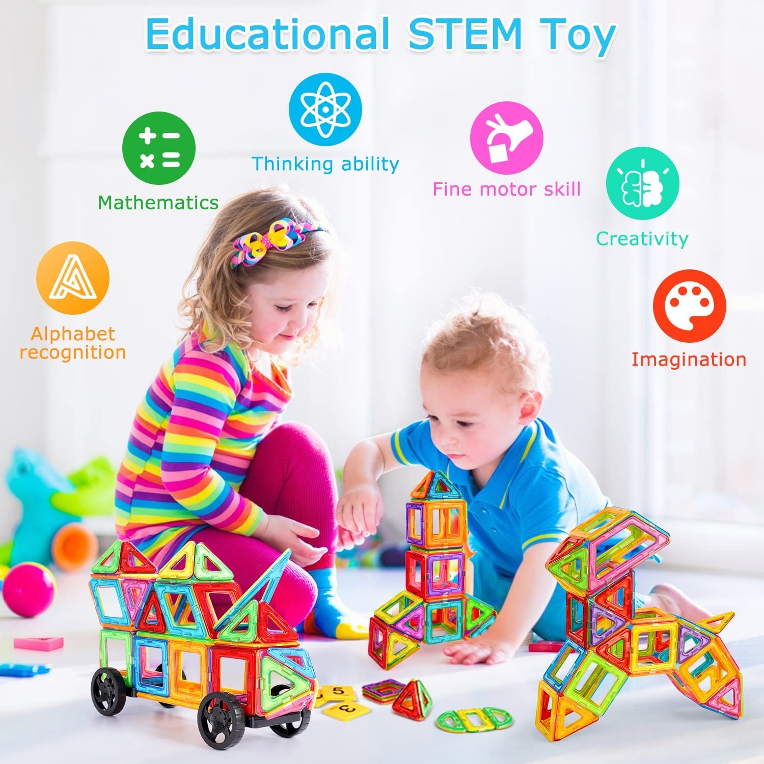 Blocchi magnetici Montessori per bambini foto 4