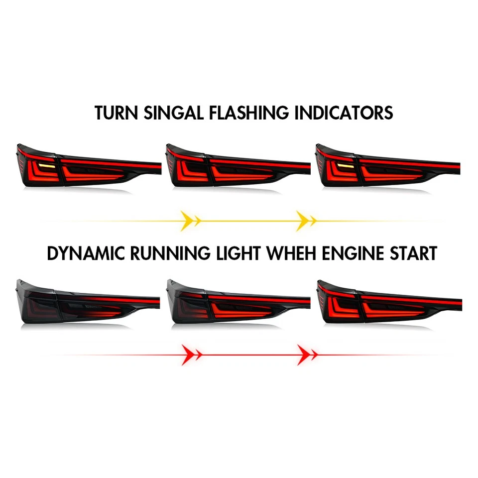 Luces traseras LED completas de humo para Lexus ES350 ES250 ES 300h 2019-2023 luces traseras Foto 4 de 4