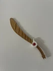 Vintage  Power Rangers Tigerzord Sword MMPR 1994 White Part Tail Gold Red Orb