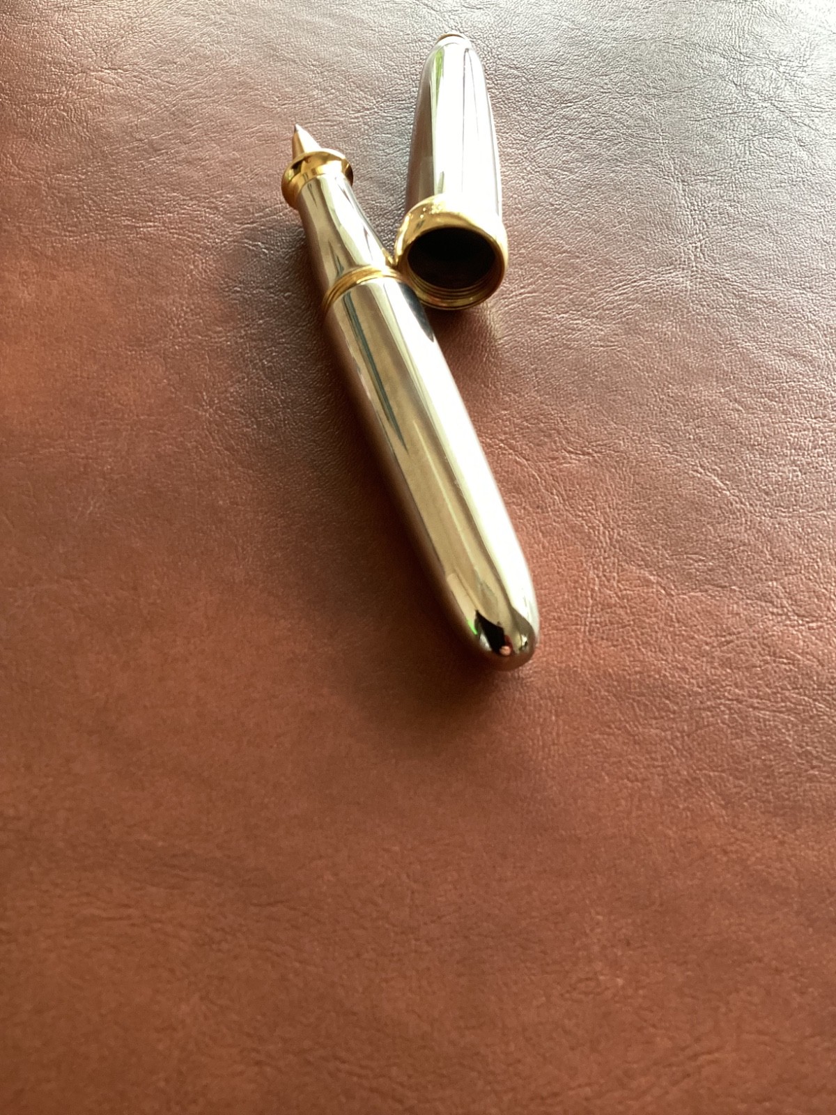 Rare Jean Pierre Lepine "Winston" rollerball pen in polished metal