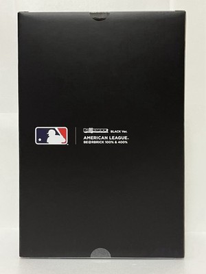 BE@RBRICK AMERICAN LEAGUE (TM) BLACK Ver. 400% & 100% MLB MEDICOM