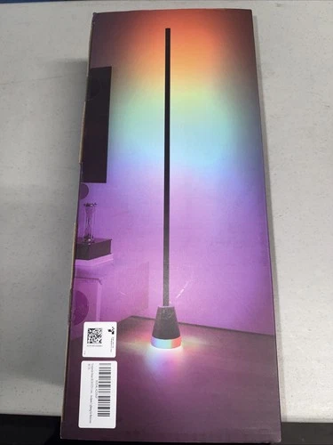 Kexuqi Smart RGB LED Corner Floor Lamp– Ambient Lighting for Bedroom, Office,Etc