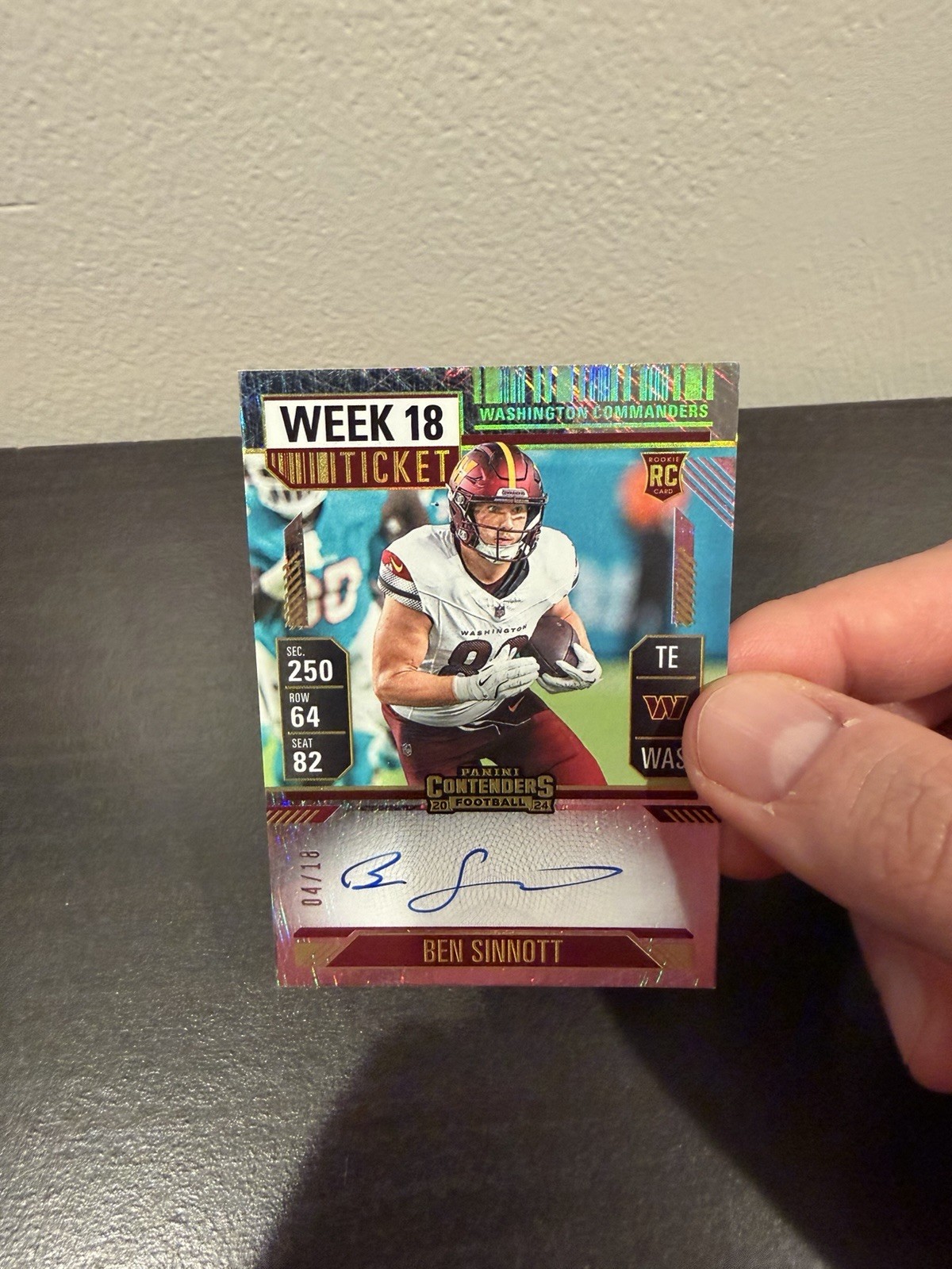 Ben Sinnott Panini Contenders #136 Autograph