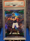 🔥 2024 Panini Prizm Fireworks Green Prizm Caleb Williams #25 Rookie Bears PSA 9
