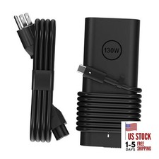 AC Adapter 130W USB C Laptop Charger for Dell - Fast Charging Power Supply