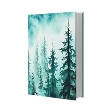 Book Cover, Stretchable Book Cover Jumbo Fabric Book Covers Washable Forest