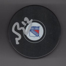 NICK BONINO SIGNED NEW YORK RANGERS HOCKEY PUCK w/ COA