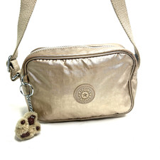 Kipling Silen tracolla in nylon beige scintillante