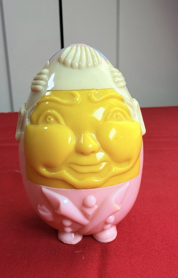 Vtg 1950 Hartley’s Humpty Dumpty Easter Egg Puzzle Toy Pat Pend Mechanical