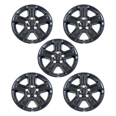 For Jeep Wrangler 2018-2023 Trim Illusion 17'' Gloss Black Wheel Skin Set
