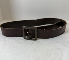Brown Leather Belt - Women's 37 Inch Traditional Buckle