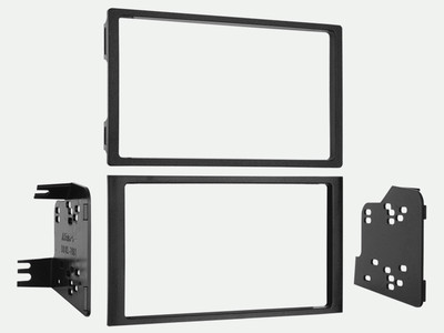 Double Din Stereo Radio Install Mount Dash Trim Kit for 2003-2008 Honda Pilot