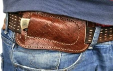 Custom Handmade Hand Made Genuine Leather Sheath for FOLDING Knife / Holster/