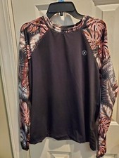 Hurley Women's UPF 50 Long Sleeve Pull Over Rash Guard Size L