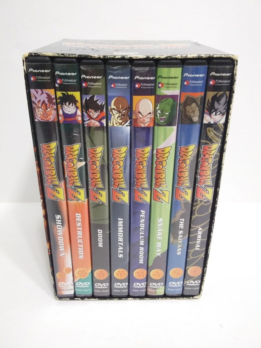 Dragon Ball Z The Saiyan Conflict Box Set DVD 1999 Complete 8-Disc Set Pioneer Dragon Ball Z The Saiyan Conflict Box Set DVD 1999 Complete 8-Disc Set Pioneer