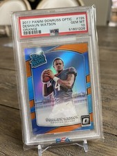 2017 Donruss Optic Orange #195 Deshaun Watson 015/199 RC ROOKIE  PSA 10 🔥🔥