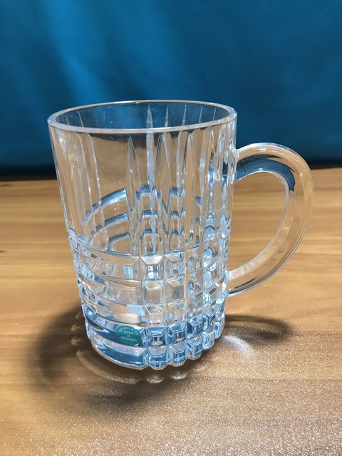 tiffany crystal beer mug